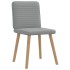 Sillas de comedor giratorias 2 unidades tela gris