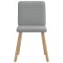 Sillas de comedor giratorias 2 unidades tela gris