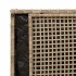 Banco de almacenaje con cojín beige 100 cm ratán