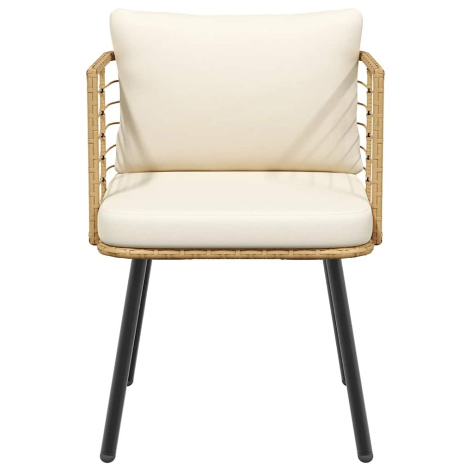 Sillón de jardín con cojines ratán sintético