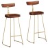 Taburetes de barra 2 uds 49x43x103 cm madera maciza de