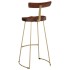 Taburetes de barra 2 uds 49x43x103 cm madera maciza de