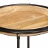 Juego de mesas auxiliar 2 piezas madera maciza de
