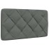 Cama con colchón tela gris oscuro 90x190