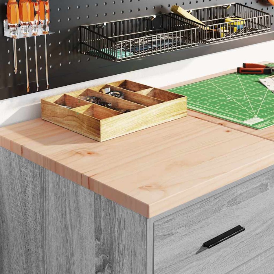 Armarios 2 uds para garaje madera ingeniería gris