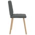 Sillas de comedor giratorias 4 unidades tela gris