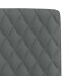 Sillas de comedor giratorias 4 unidades tela gris