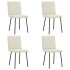 Sillas de comedor 4 unidades terciopelo