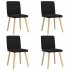Sillas de comedor 4 unidades tela