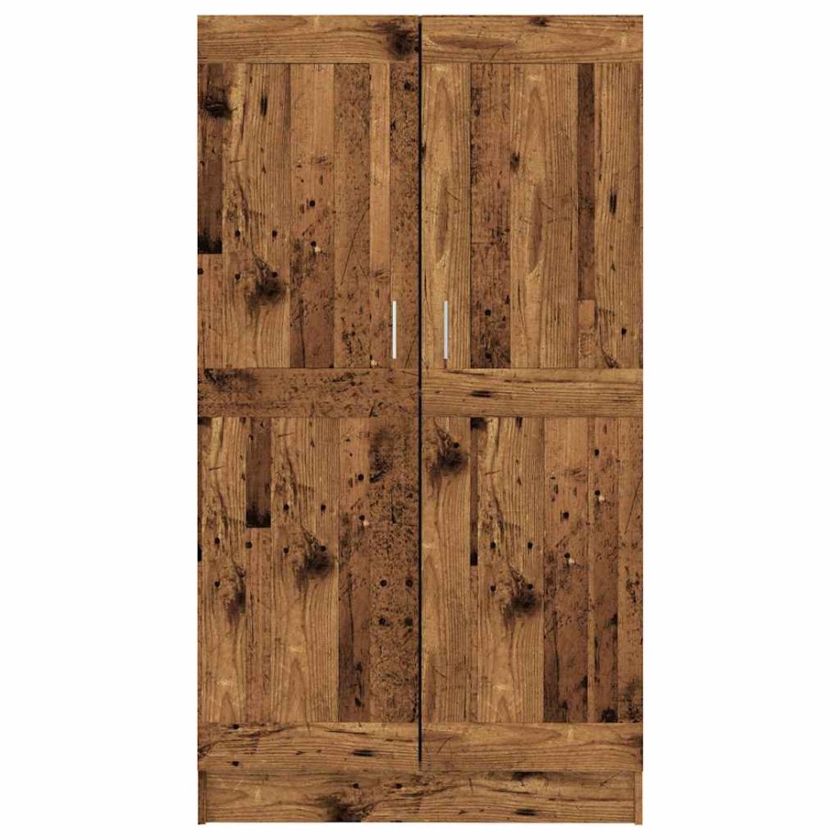 Estantería madera ingeniería madera envejecida 82,5x30,5x150