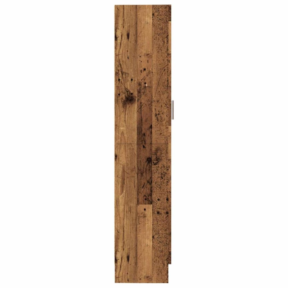 Estantería madera ingeniería madera envejecida 82,5x30,5x150