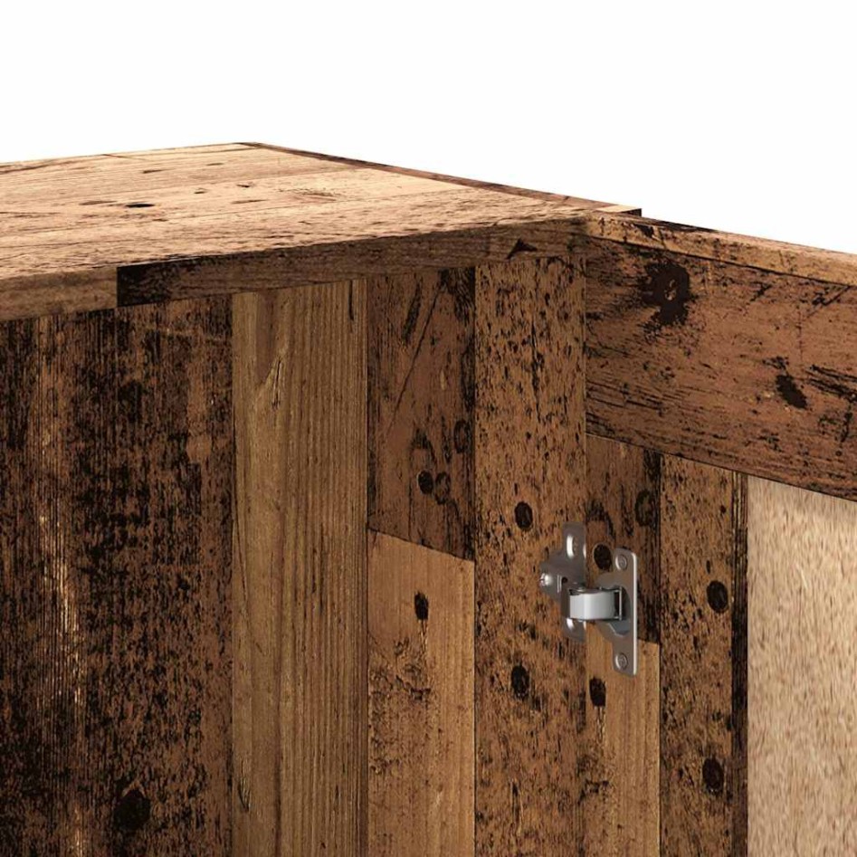 Estantería madera ingeniería madera envejecida 82,5x30,5x150