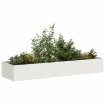 Jardinera acero blanco 280x80x40 cm