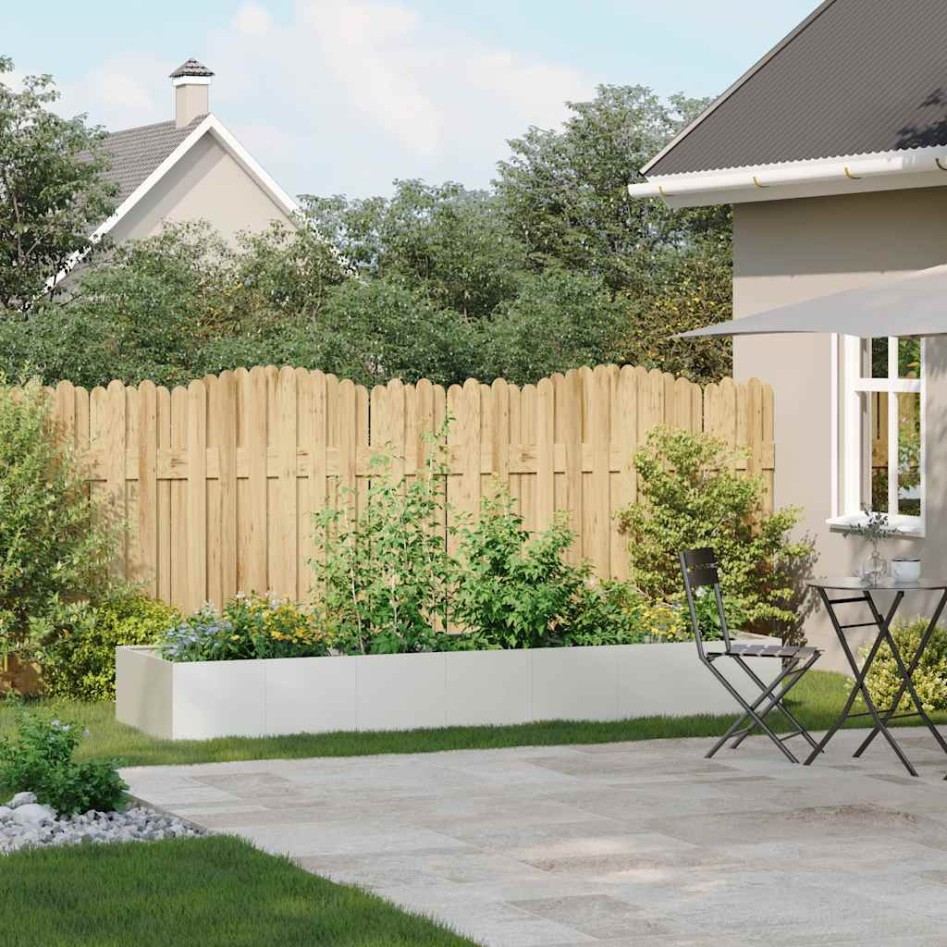 Jardinera acero blanco 280x80x40