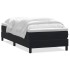 Cama box spring con colchón terciopelo negro 90x220