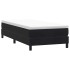 Cama box spring con colchón terciopelo negro 90x220