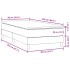 Cama box spring con colchón terciopelo negro 90x220