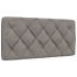 Estructura de cama sin colchón tela gris taupe 100x200