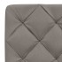 Estructura de cama sin colchón tela gris taupe 100x200