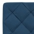 Estructura de cama sin colchón tela azul 100x200