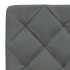 Estructura de cama sin colchón tela gris oscuro 140x200