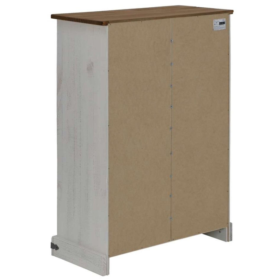 Vinoteca  HALDEN con botelleros y puerta corredera blanco