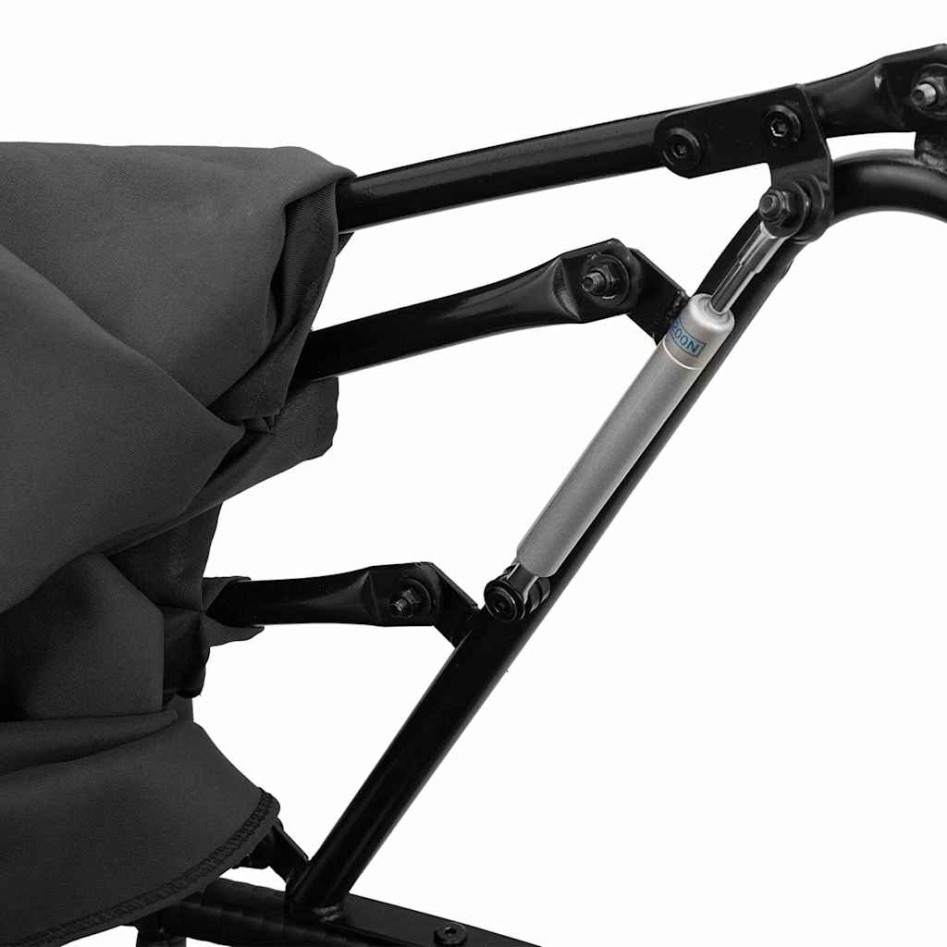 Tumbona cama de jardín con capota y cojines ratán PE