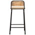 Taburetes de barra 2 uds 46x35,5x80 cm madera maciza de