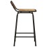 Taburetes de barra 2 uds 46x35,5x80 cm madera maciza de