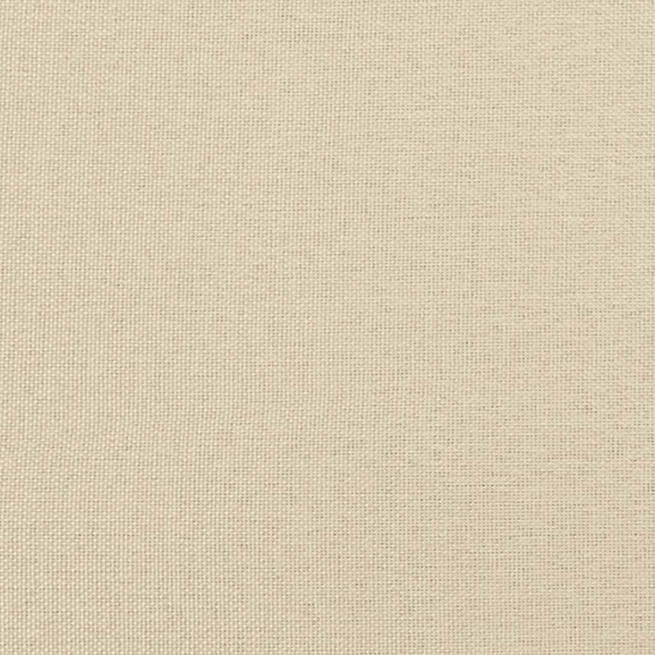 Cama box spring con colchón tela color crema 140x190