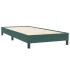 Cama box spring con colchón terciopelo verde oscuro 80x220