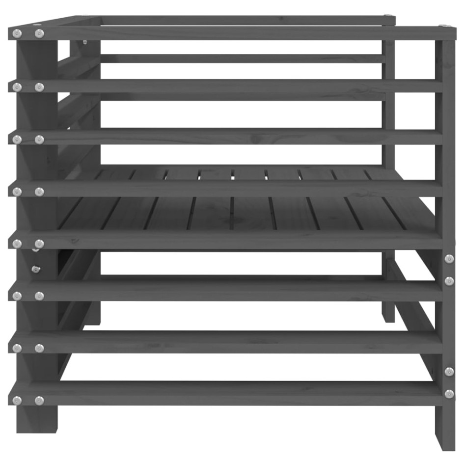 Sillones de jardín 2 unidades madera maciza de pino