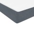 Cama box spring con colchón terciopelo gris oscuro 90x220