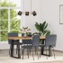 Sillas de comedor 4 unidades terciopelo gris