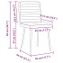 Sillas de comedor 4 unidades terciopelo