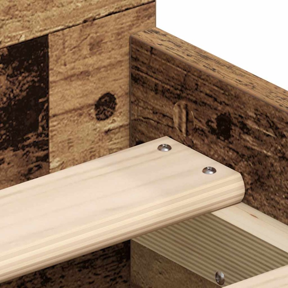 Estructura de cama sin colchón madera de ingeniería