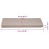 Alfombrilla escalera 30 uds 65x21x4 cm
