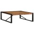 Mesa de centro multicolor 100x100x35 cm madera maciza