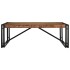 Mesa de centro multicolor 100x100x35 cm madera maciza