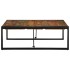 Mesa de centro multicolor 100x100x35 cm madera maciza