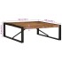 Mesa de centro multicolor 100x100x35 cm madera maciza