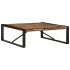 Mesa de centro multicolor 100x100x35 cm madera maciza