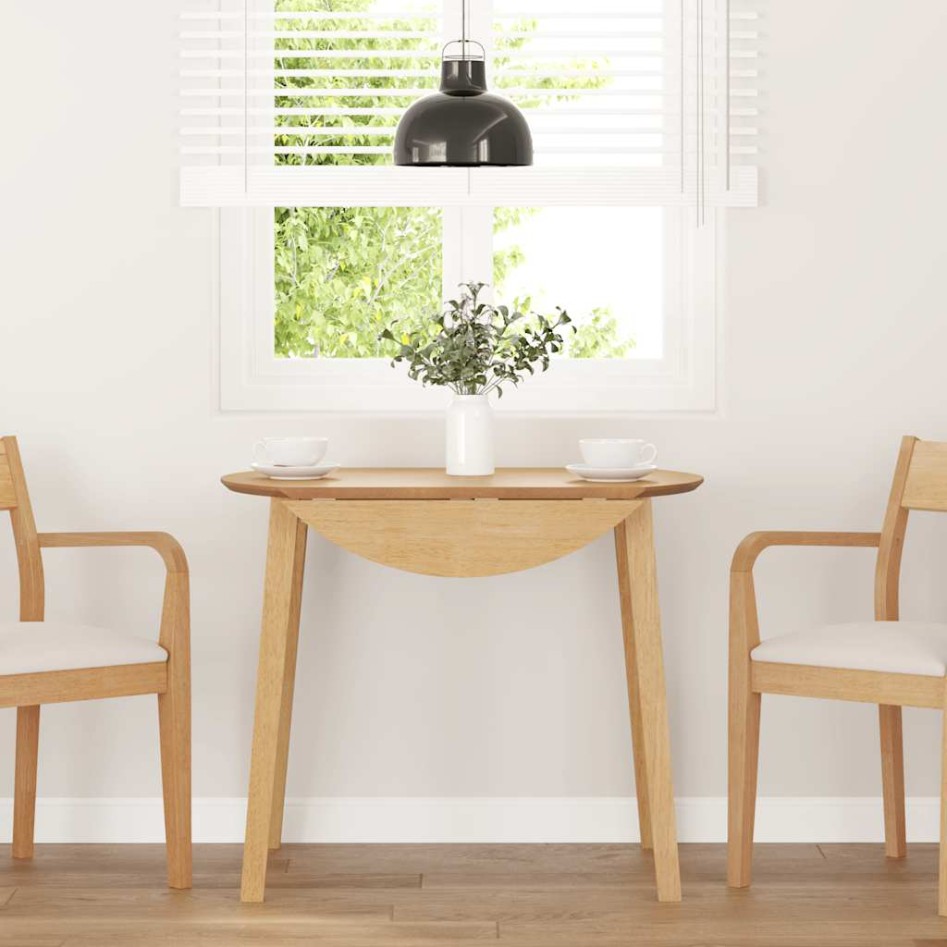 Mesa de comedor natural madera maciza roble