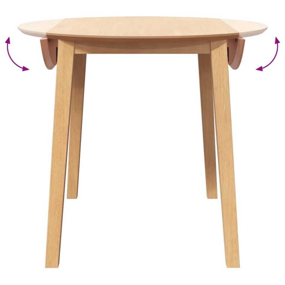 Mesa de comedor natural madera maciza roble