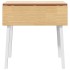 Mesa de comedor de madera maciza de caucho