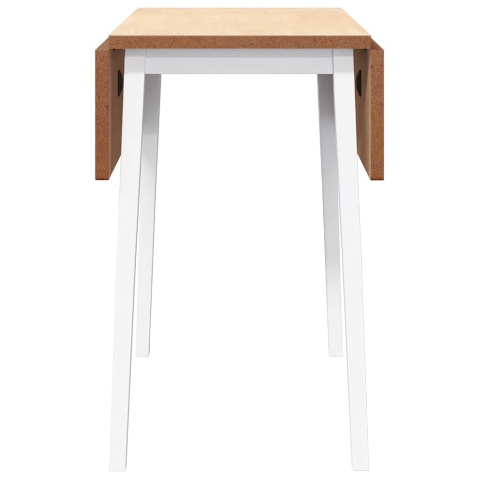 Mesa de comedor de madera maciza de caucho