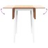 Mesa de comedor de madera maciza de caucho