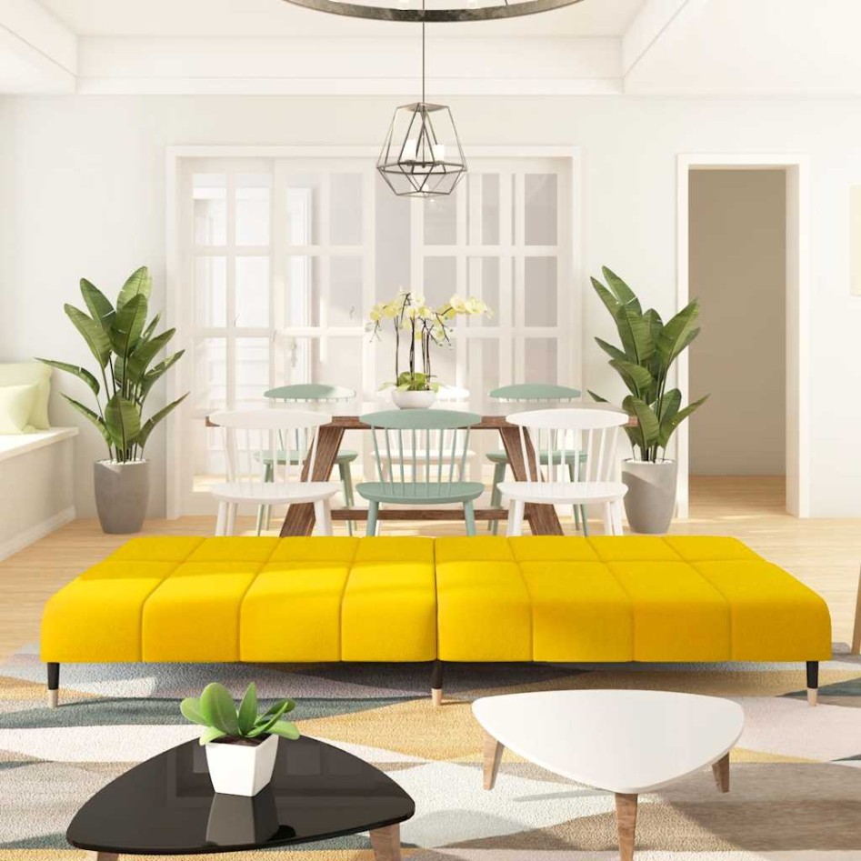 Sofá cama de 2 plazas terciopelo