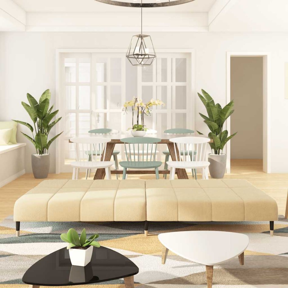 Sofá cama de 2 plazas terciopelo color