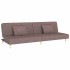 Sofá cama de 2 plazas con dos almohadas tela gris